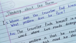 NCERT || The Road Not Taken || Class - 9 || Question and Answers ||