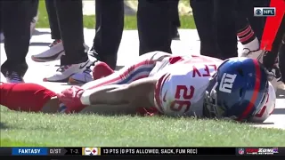 Saquan Barkley Knee Injury | Giants vs Bears