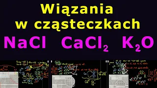 Wiązanie jonowe  w NaCl,  CaCl2,  K2O  poziom podstawowy  #90