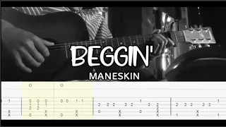 Maneskin - Beggin' - Fingerstyle Guitar Cover | Tab