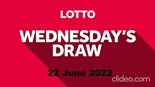 Wednesday Night Lotto Draw  22/06/2022 | The National Lottery Lotto draw of 22 June 2022