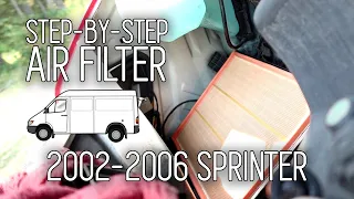 How to Change the Engine Air Filter 2002-2006 T1N Sprinter Van