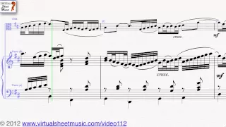 Johann Pachelbel's, Canon in D Viola and Piano sheet music - Video Score