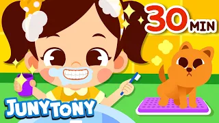 Good Habits Compilation Songs | Learning Songs for Kids | Kindergarten Song | JunyTony