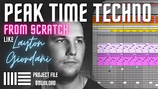 Layton Giordani Style Techno From Scratch Tutorial ( Ableton project download )