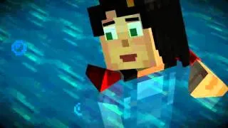 Jesse lets out her inner-man scream. (Minecraft Story Mode)