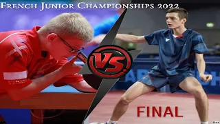 Table Tennis French Junior Championships 2022 - Felix Lebrun Vs Thibault Poret - FINAL