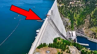Schau was passiert, wenn ein riesiger Damm geöffnet wird!