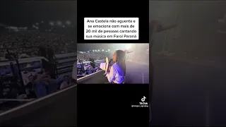 Ana castela se emociona  com mais de 20 mil pessoas em seu show....///ana boiadeira