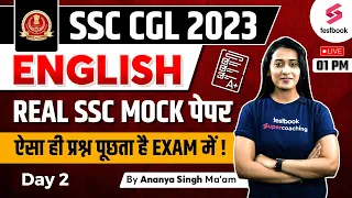 SSC CGL English 2023 | English | SSC CGL English Practice Set | Day 2 | SSC English By Ananya Ma'am