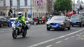 SEG escort senior Royal along Whitehall in London