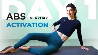 7 DAY CHALLENGE ABS Workout 🔥GET A FLAT STOMACH + LOSE BELLY FAT | Pilates HIIT Home Workout | Day 1