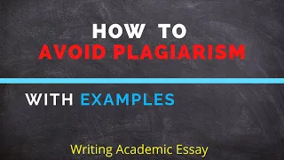 How to Avoid Plagiarism | Avoiding Plagiarism