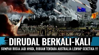 MENEGANGKAN !! 100 RUDAL RUSIA HUJANI PASUKAN AUKUS DI PERBATASAN..!!