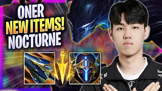 ONER TRIES NOCTURNE WITH NEW ITEMS! - T1 Oner Plays Nocturne JUNGLE vs Rammus! | Season 2024
