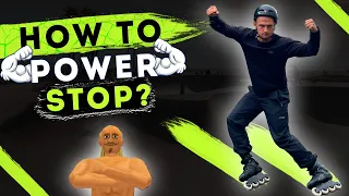 HOW TO STOP ON INLINESKATES? How to POWERSTOP!