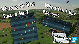 When Should I sell Crops and Who can I Buy Product from in Farming Simulator 22