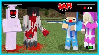 MIPAN & ZUZUZU LIHAT PENAMPAKAN KUNTILANAK JAM 3 MALAM DI MINECRAFT! DAN MIPAN DICULIK!