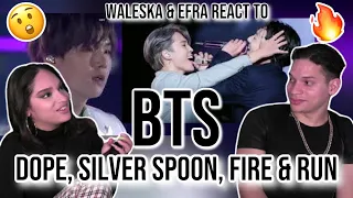 BTS KINGS OF LIVE PERFORMANCES?🤩| BTS (방탄소년단) - Dope + Silver Spoon + Fire + Run | REACTION 😏