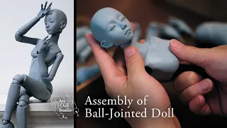 Assembling a ball-jointed doll and explaining the joints | BJD