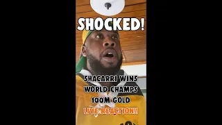 JAMAICA SHOCKED- SHACARRI WINS WOMENS 100M WC GOLD- REACTION