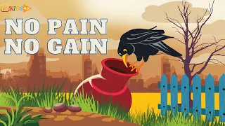 No Pain No Gain - KidsFlix Club's beautiful story on Crow for kids on hard work and its reward