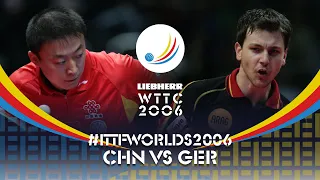 Ma Lin vs Timo Boll | 2006 World Table Tennis Championships (MT QF)