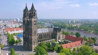 Magdeburger Dom - Das Wahrzeichen der Ottostadt im Video (360° Luftaufnahme)