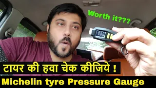 Michelin 12290 Tyre Pressure Gauge with Keyring | Hindi