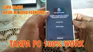 Cara Buka Akun Mi Yang Terkunci Lupa Sandi Setelah Reset Ulang | This Device Is Locked