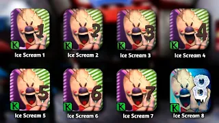 Ice Scream 1 2 3 4 5 6 7 8 - Complete Gameplay
