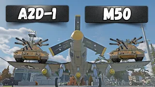 ШТУРМИТЬ ТАНКИСТОВ ЛЕГКО с М50 и A2D-1 в War Thunder