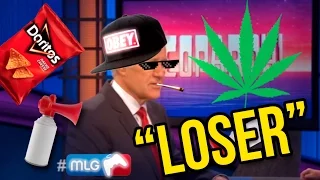 Alex Trebek Calls Jeopardy Contestant Loser - Brutal MLG Edition