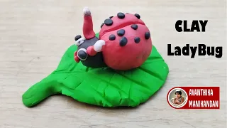 How to make Clay Ladybug | Ladybug Clay modelling for kids | Clay School Project