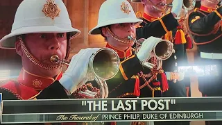 Prince Philip Funeral , Last Post,  Reville and Action Stations.