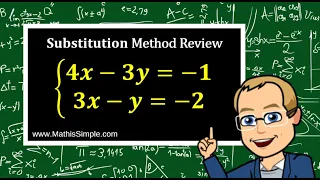 Substitution Method Review | Expressions & Equations | Grade 8