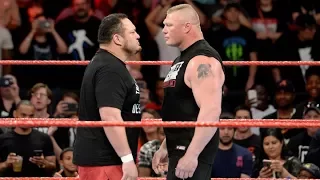 WWE,Samoa Joe and Brock Lesnar clash in the Cajundome June 12, 2017 Highlights,WWV