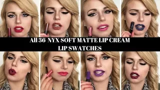 Nyx Soft Matte Lip Cream Swatches All 36 Shades 💄💋