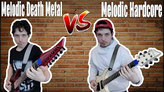 Melodic Death Metal vs Melodic Hardcore (Guitar Riffs Battle)