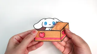 시나모롤이 버려졌어요😭시나모롤 키우기 | Cinnamoroll care Blind Bag tutorial | 종이놀이 asmr