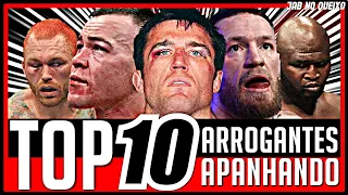 LUTADORES ARROGANTES APANHANDO NO MMA - Top 10 (Parte 4)