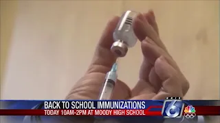 CCISD Back to School Immunizations