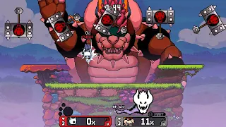 Level 9 King Giga Bowser beaten with The Knight