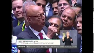 Voto do deputado Esperidião Amin a favor do Impeachment da presidente Dilma Rousseff