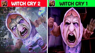 Witch cry 2 & 1 Jumpscares and game over ending and all endings Part 2 (iOS, Android)