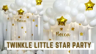 DIY Baptism Party Decoration | Christening | Simple & Easy Twinkle Little Star Party