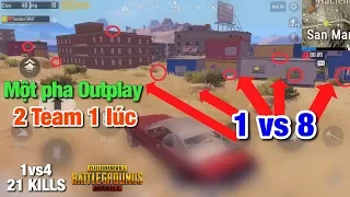 [PUBG Mobile] Lao vào giữa trận chiến Bị 2 team bao vây Cân 8 luôn | TAKAZ | T98