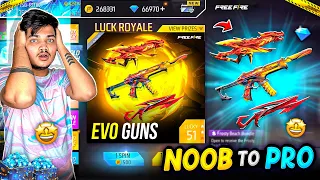 Free Fire I Got All Rare Guns In New Evo Luck RoYale 😍💸 Poor To Rich In 8 Mins -Garena Free Fire