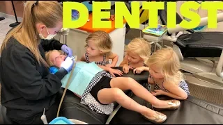 QUADRUPLETS GET TEETH CLEANING