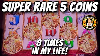 SUPER RARE 5 COINS - 8 Times in My Life on Buffalo Slot Machines